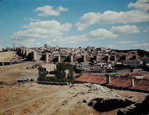 Panoramic View of the Ancient City Walls, 11th-12th Century by Spanish School